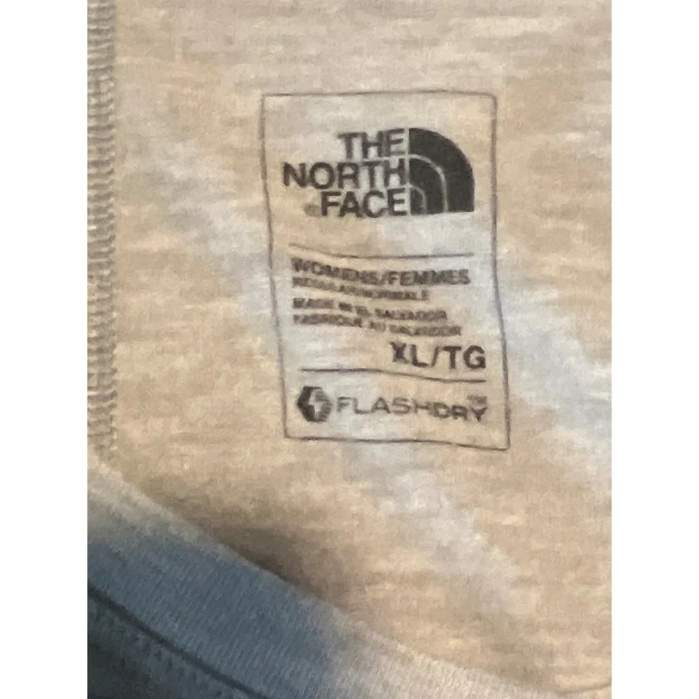 The North Face Womens XL TG Gray FlashDry Tencel Blend Athletic T Shirt‎ - Picture 2 of 7